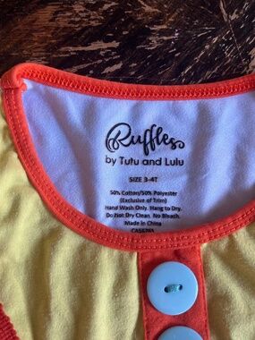 Multi-colored dress with pockets, 3-4t